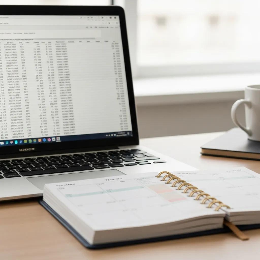Calculator and financial documents representing penalties for ISO 27001 non-compliance