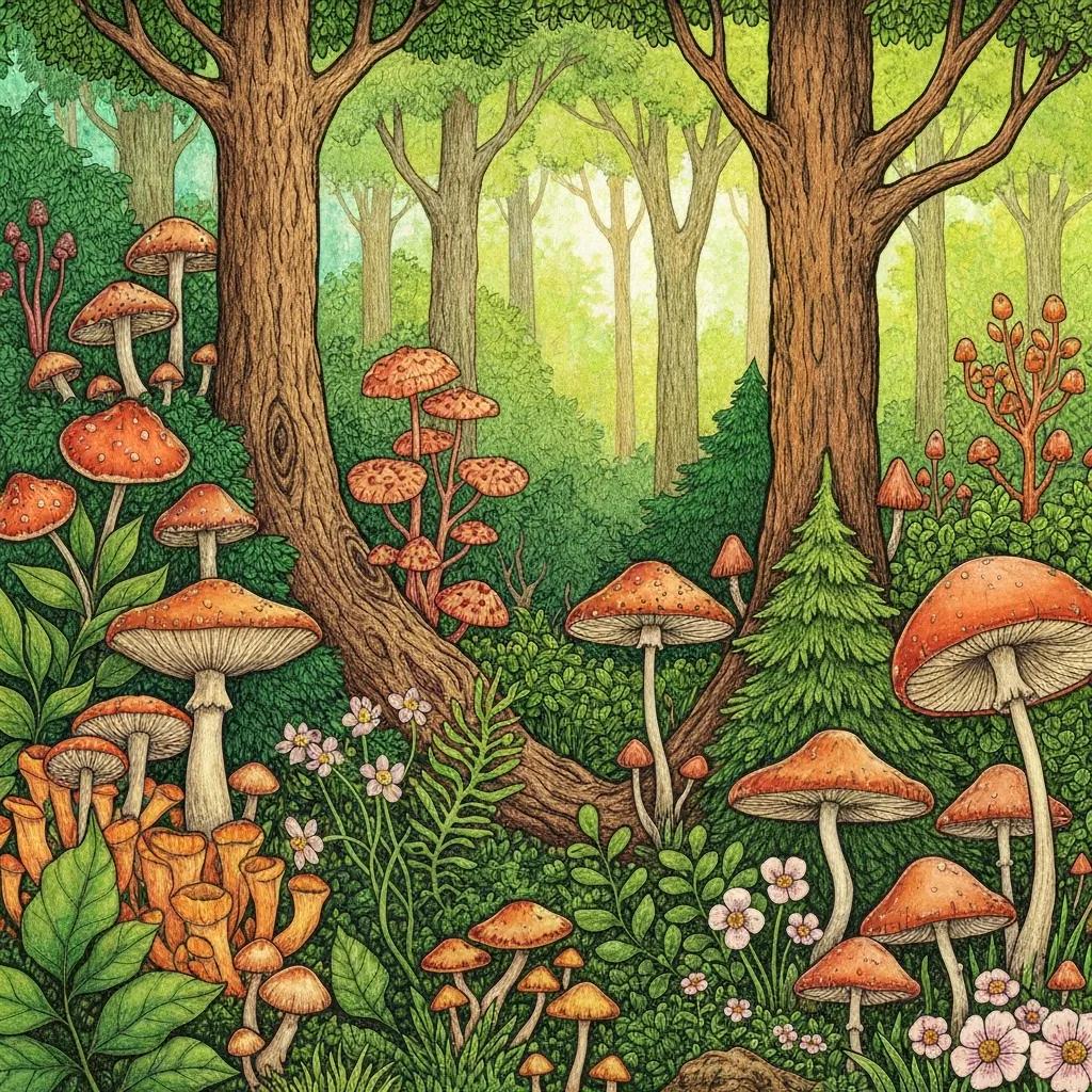 Diverse professionals collaborating in a modern office on sustainability initiatives, focusing on carbon footprint reduction and environmental management.