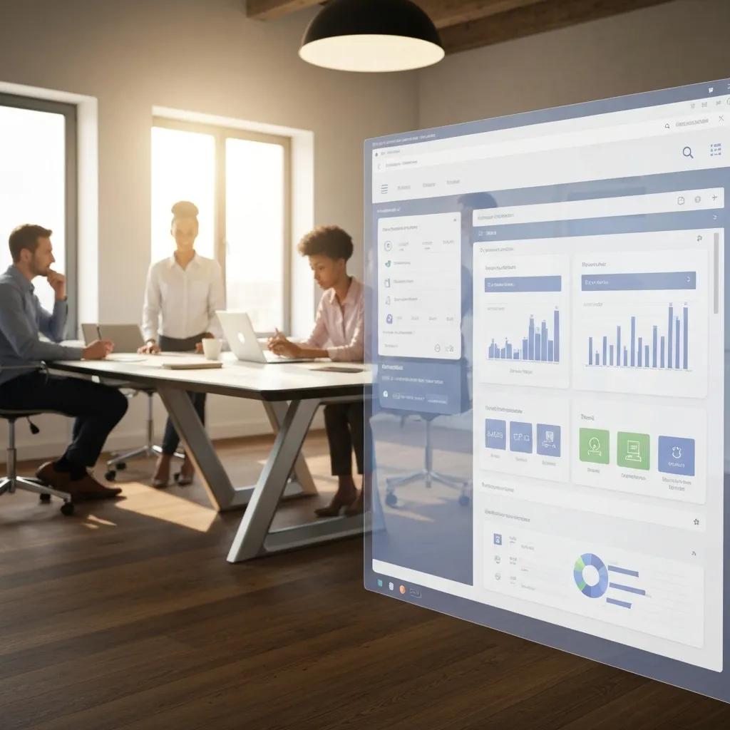 Project management interface used by a distributed team to track tasks and timelines