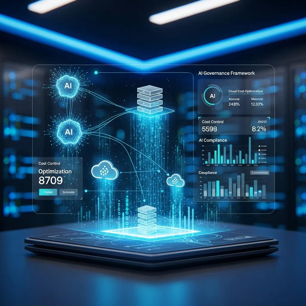 AI governance framework helping to control cloud spend in a high‑tech setting