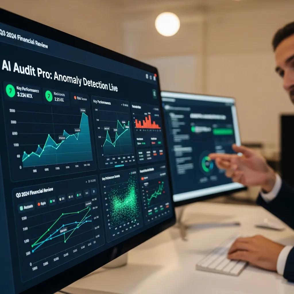 Auditor using AI-enabled software to streamline internal audit tasks