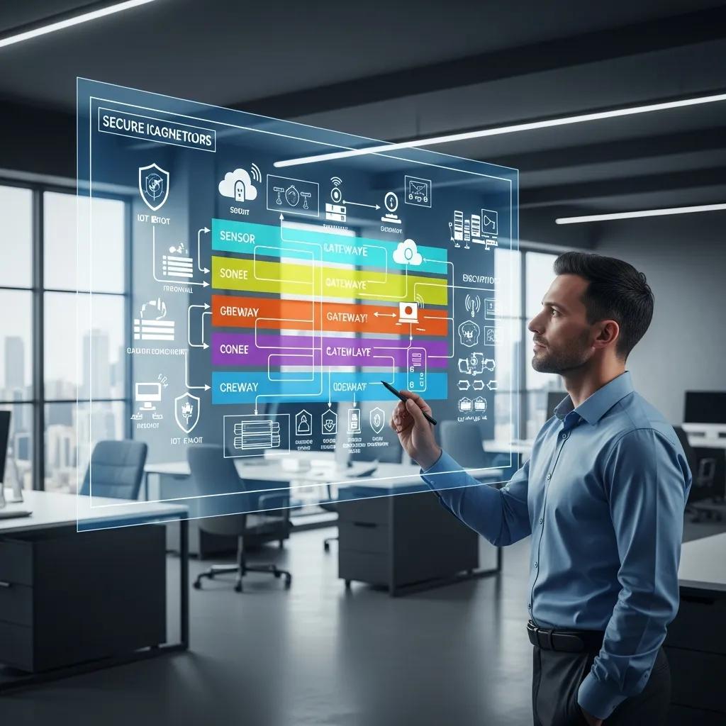 Illustration of a segmented IoT network architecture and security best practices