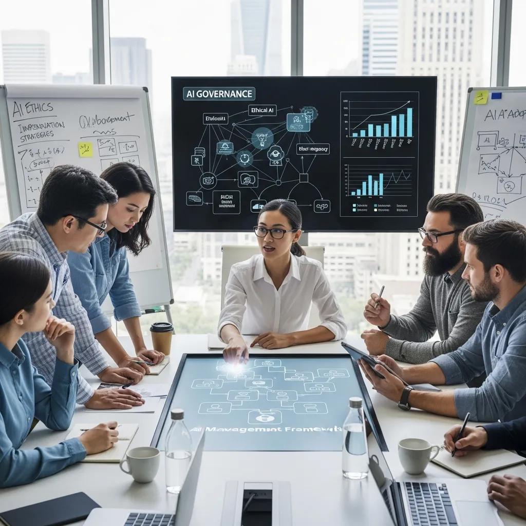 Team working on AI governance and operational controls
