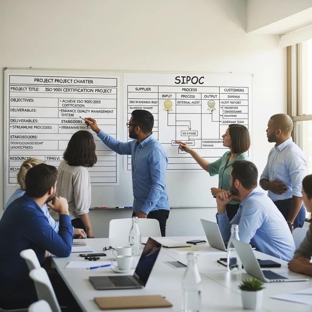 Workshop mapping project scope and objectives for ISO certification